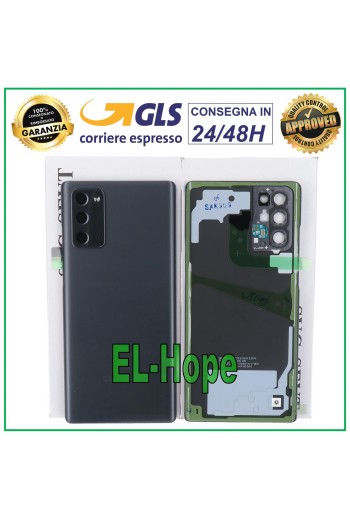Cache batterie arrie're de origine gris pour Samsung Galaxy Note 20 SM-N981