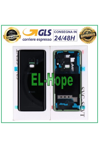 Vitre arrie're avec batterie de origine Samsung Galaxy S9 2018 SM-G960 FN Coque noire