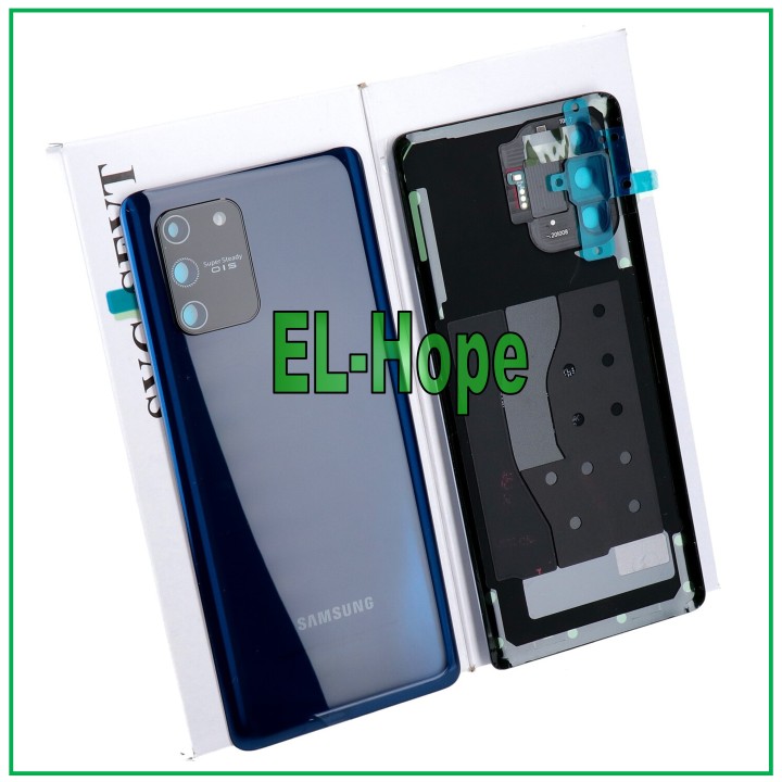 Coque arrie're de batterie bleu prisme de origine pour Samsung Galaxy S10 Lite SM-G770