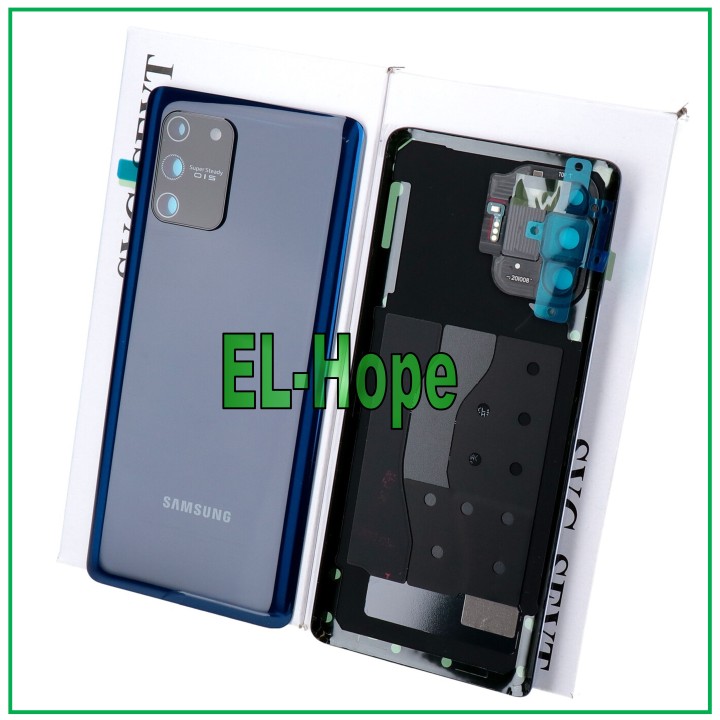 Coque arrie're de batterie bleu prisme de origine pour Samsung Galaxy S10 Lite SM-G770