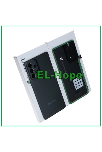 Cache batterie de origine Samsung Galaxy A53 5G SM-A536B en verre noir