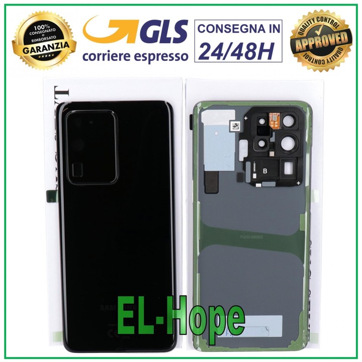 Coque arrie're noire de origine pour Samsung Galaxy S20 Ultra SM-G988