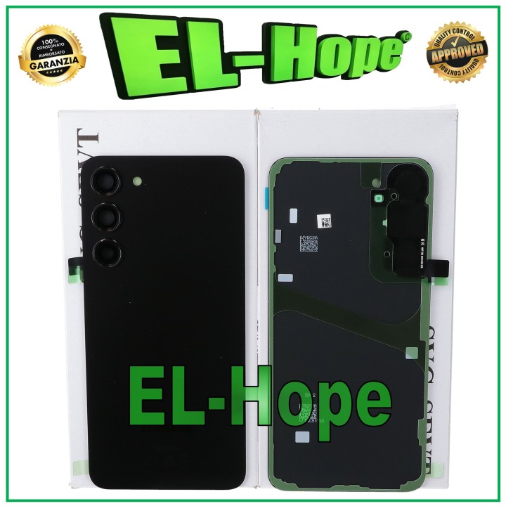 Coque arrie're noire originale pour Samsung Galaxy S23 Plus SM-S916