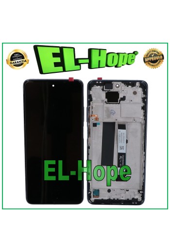 Écran LCD + châssis pour Xiaomi Redmi Note 9 Pro 5G 2020 tactile assemble' noir