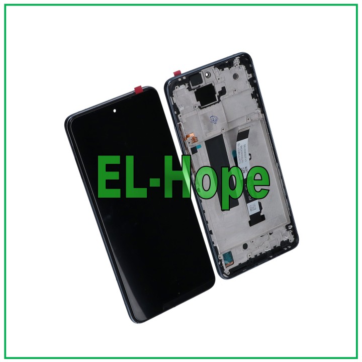Écran LCD + châssis pour Xiaomi Redmi Note 9 Pro 5G 2020 tactile assemble' noir