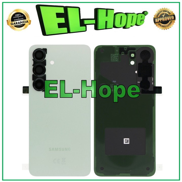 Cache batterie arrie're de origine Samsung Galaxy S25 SM-S931 vert menthe