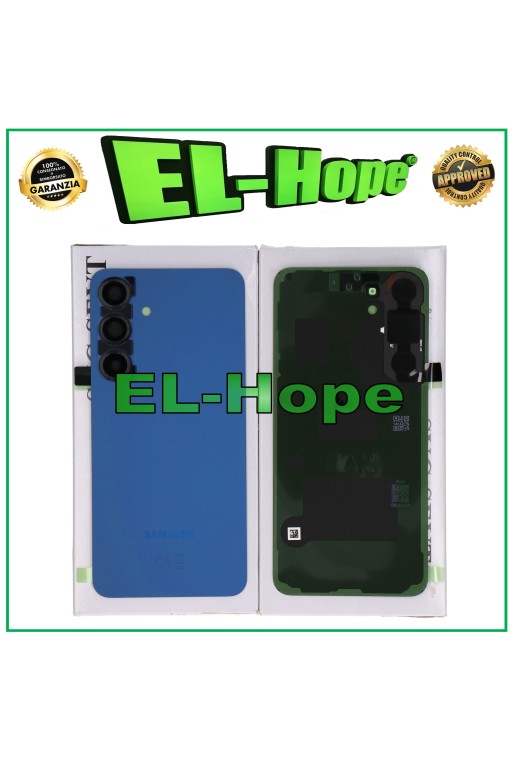 Coque arrie're bleue de origine pour Samsung Galaxy S25+ Plus SM-S936