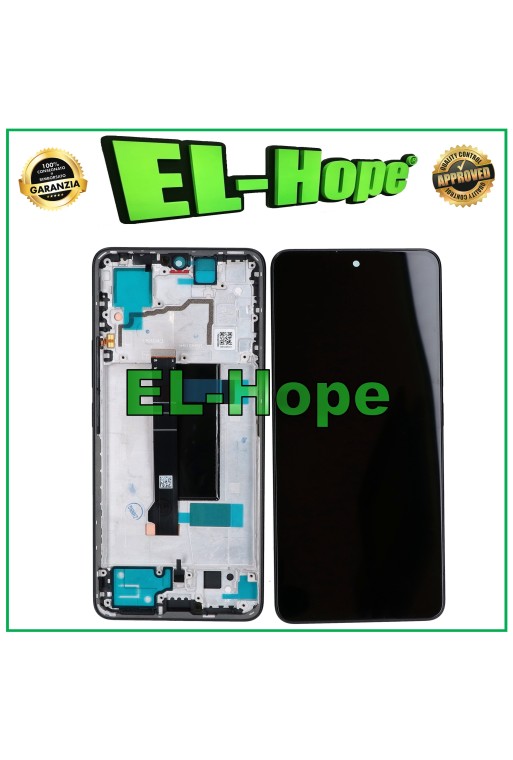 Écran LCD + châssis TFT pour Xiaomi Redmi Note 13 Pro 5G 2312DRA50G tactile noir