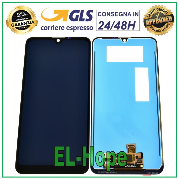 Écran LCD tactile noir pour LG K50 LMX520 LM-X520EMW