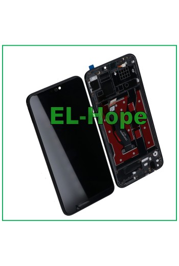 Cadre de e'cran tactile en verre noir pour Honor 8X JSN-AL00 TL00 / View 10 Lite JSN-L21