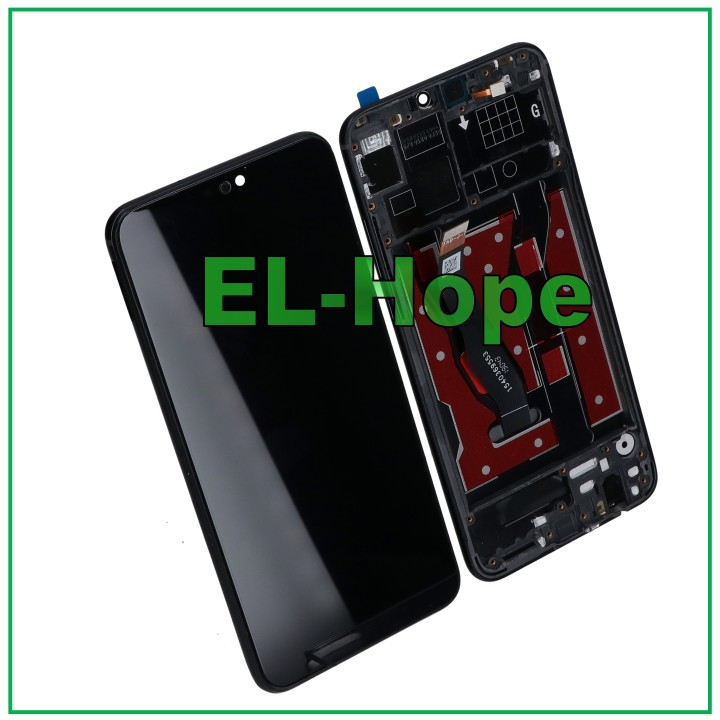 Cadre de e'cran tactile en verre noir pour Honor 8X JSN-AL00 TL00 / View 10 Lite JSN-L21