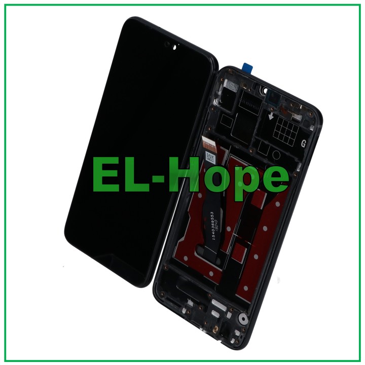 Cadre de e'cran tactile en verre noir pour Honor 8X JSN-AL00 TL00 / View 10 Lite JSN-L21