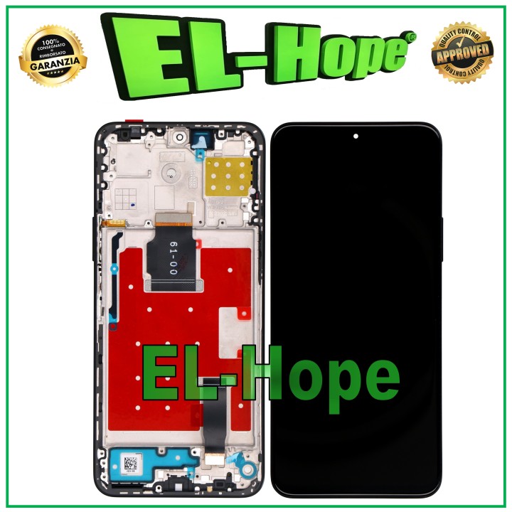 Écran LCD + cadre pour Honor 90 Lite CRT-NX1 Écran tactile en verre noir