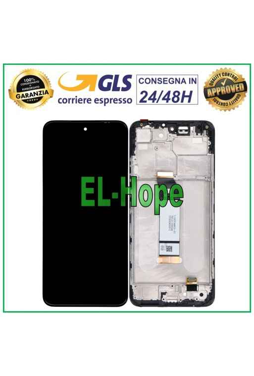 Écran LCD + châssis pour Xiaomi Redmi Note 10T 5G Écran tactile en verre Noir