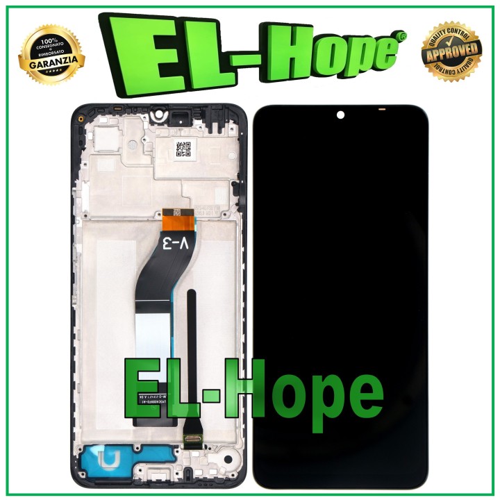 Cadre de e'cran LCD pour Xiaomi Redmi 13C 23108RN04Y 23106RN0DA Vitre tactile Rev V-3