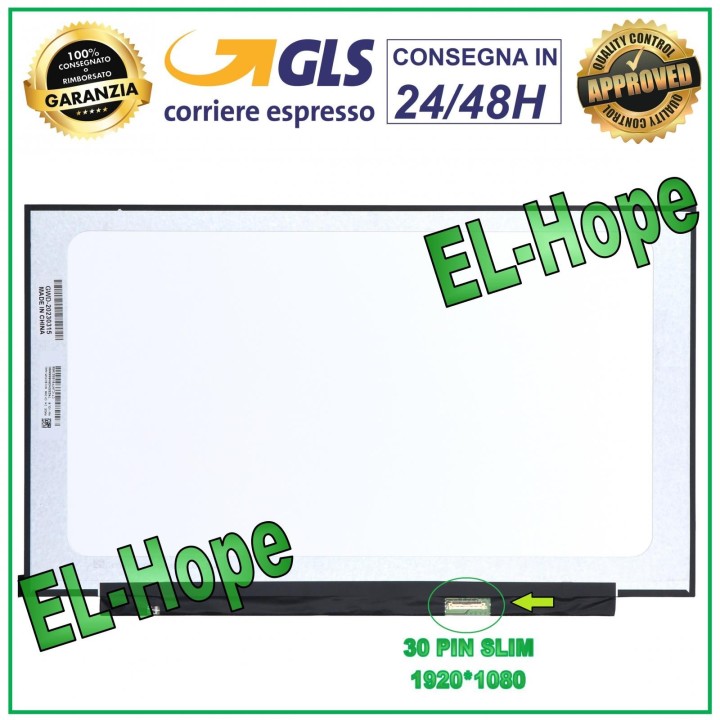 Écran LCD NV161FHM-N62 pour ordinateur portable 16,1  30 broches, e'cran LED FHD 1920 x 1080