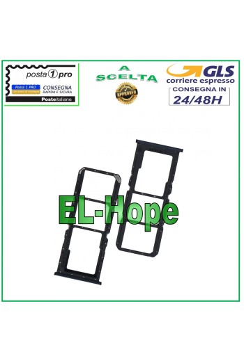 Compartiment pour carte SIM et carte micro SD pour OPPO A16S (CPH2271) / A16 (CPH2269) Noir