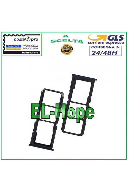 Compartiment pour carte SIM et carte micro SD pour OPPO A16S (CPH2271) / A16 (CPH2269) Noir