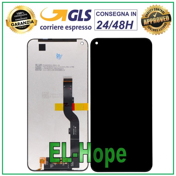Écran LCD + e'cran tactile pour e'cran de moniteur TCL 10 Lite noir assemble' en verre