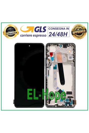 Écran LCD TFT + cadre pour Xiaomi Mi 11X Pro, e'cran tactile en verre noir