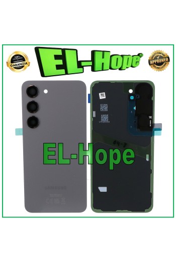Coque de batterie de origine Samsung Galaxy S23 5G SM-S911B en verre gris