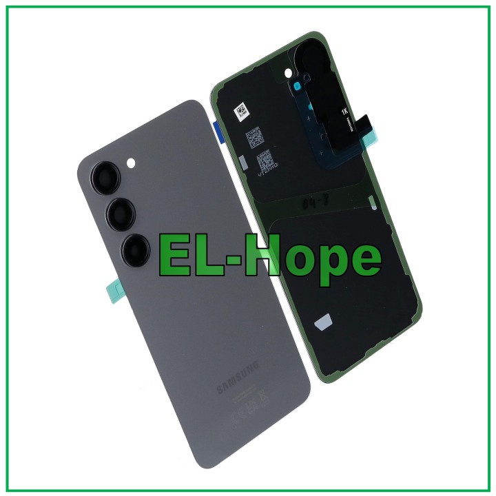 Coque de batterie de origine Samsung Galaxy S23 5G SM-S911B en verre gris