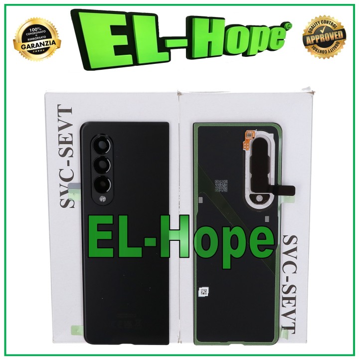 Coque arrie're noire de origine pour Samsung Galaxy Z Fold 3 5G SM-F926