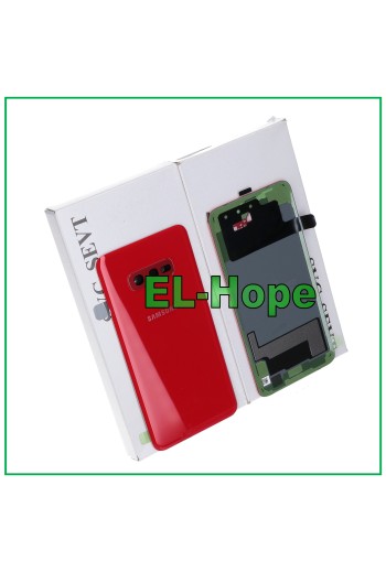 Coque arrie're et cache batterie de origine Samsung Galaxy S10E SM-G970 FN rouge