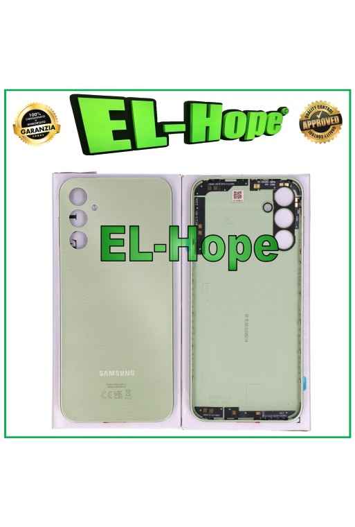 Coque arrie're originale Samsung Galaxy A14 5G SM-A146B Vert citron avec cache batterie