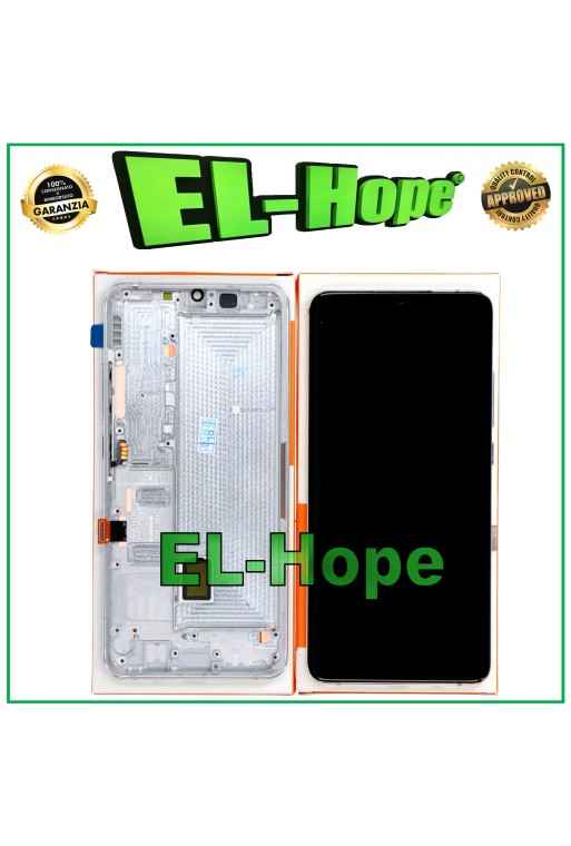 Écran LCD tactile + cadre de origine EQUAL FRAME XIAOMI MI NOTE 10 LITE MZB9218E argent