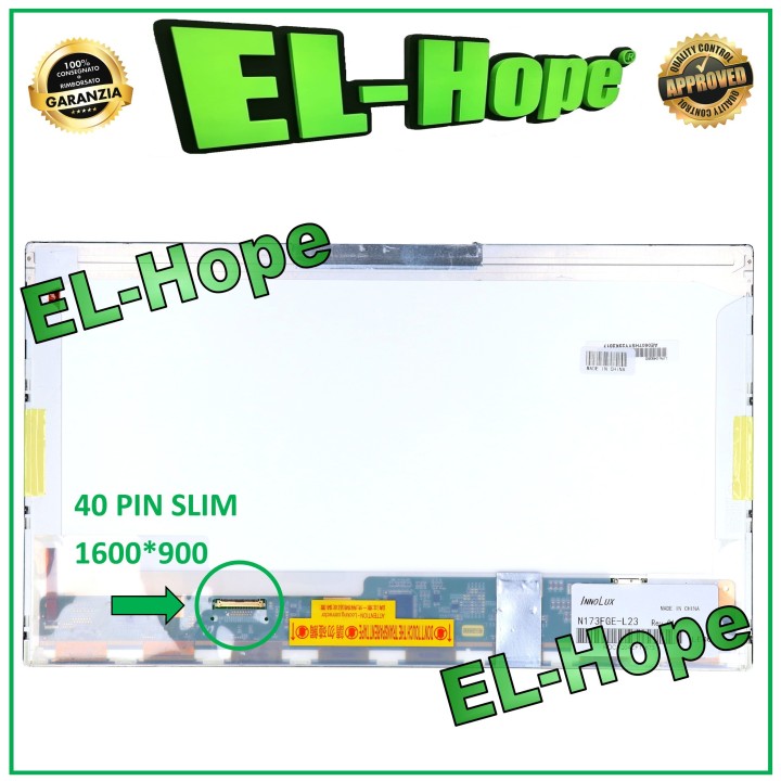 ÉCRAN B173RW01 V.2 ORDINATEUR PORTABLE LCD 17,3 40 BROCHES SLIM 1600*900 FHD ÉCRAN LED