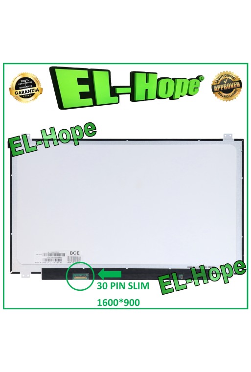 Écran LCD B173RTN02.2 pour ordinateur portable 17,3 pouces, 30 broches, e'cran LED FHD 1600 x 900, fin