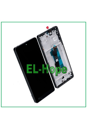 Écran tactile LCD OLED pour Xiaomi Poco M6 Pro 4G 2312FPCA6G 2024, cadre noir