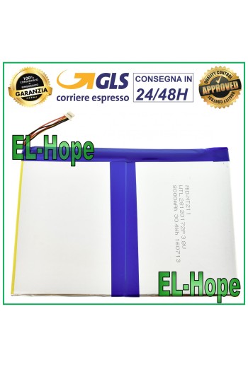 Batterie pour tablette Archos 3,7 V 8 000 MAH - Dimensions : 16,4 cm x 11,8 cm x 0,3 mm