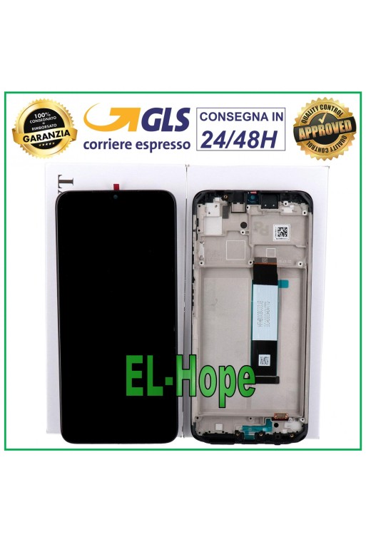 Écran LCD + châssis de origine Xiaomi Redmi 9T M2010J19SY Écran tactile en verre noir
