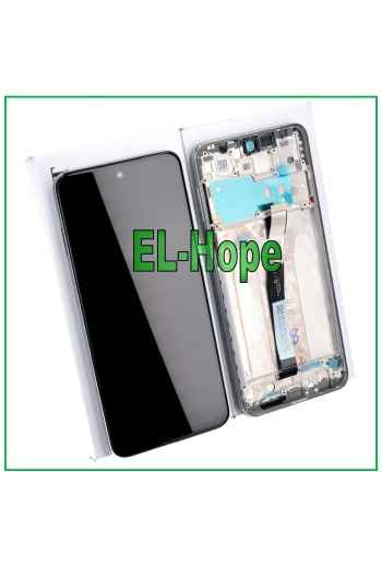Écran tactile LCD de origine pour Xiaomi Redmi Note 9S M2003J6 M2003J6A1G, cadre blanc