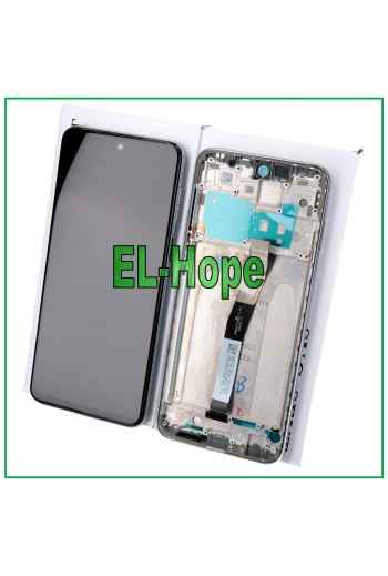 Écran LCD tactile de origine pour Xiaomi Redmi Note 9 Pro Max M2003J6B1I, cadre blanc
