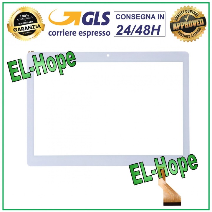 TABLETTE TACTILE EN VERRE LAMZIEN R3 CODE FLATE HN 1045-FPC-V2 BLANC BLANC