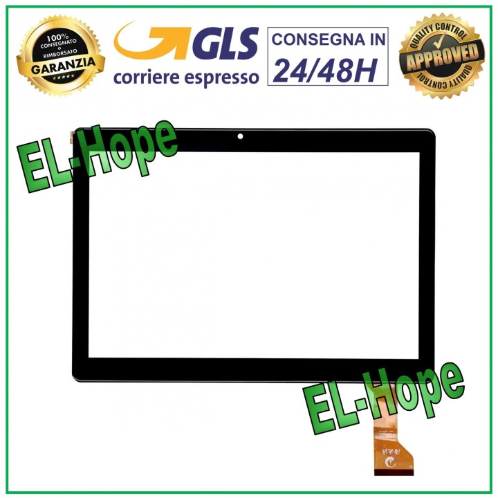 TABLETTE TACTILE EN VERRE TOSCIDO T22-EEA FLATE CODE HZYCTP-102296 NOIR