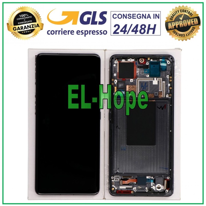 Écran LCD tactile 100 % de origine pour Xiaomi Mi 12S Pro 2022, cadre en verre noir terni