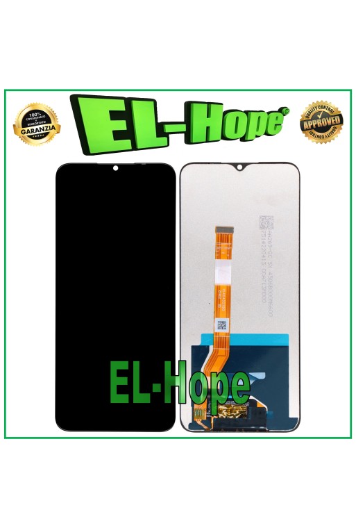 Écran LCD tactile en verre noir pour Oppo Realme Narzo 50A RMX3516