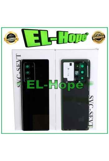 Coque arrie're noire de origine pour Samsung Galaxy Z Fold 2 5G SM-F916B