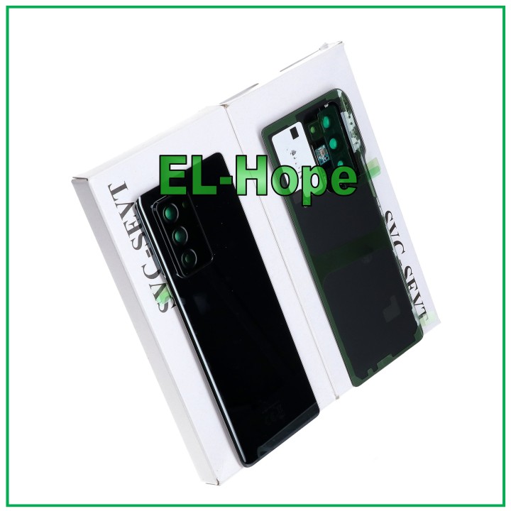 Coque arrie're noire de origine pour Samsung Galaxy Z Fold 2 5G SM-F916B
