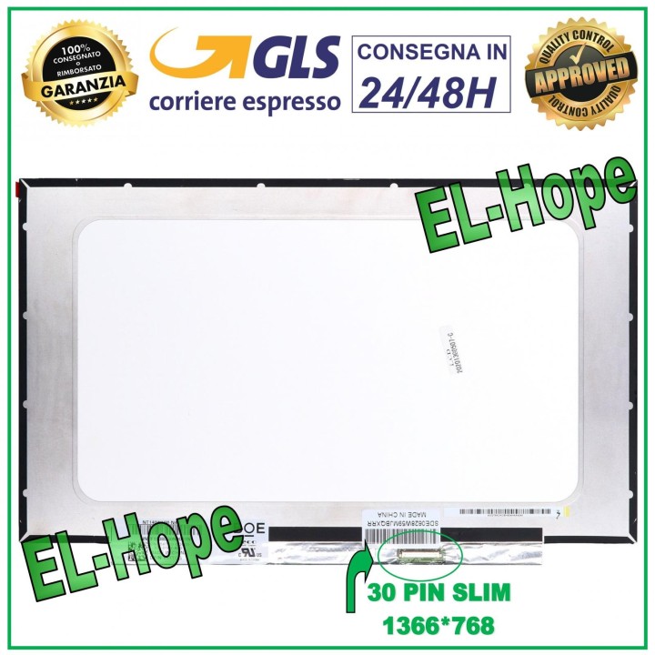 Écran LCD B140XTN07.7 pour ordinateur portable 14,30 broches, e'cran LED HD fin 1366 x 768