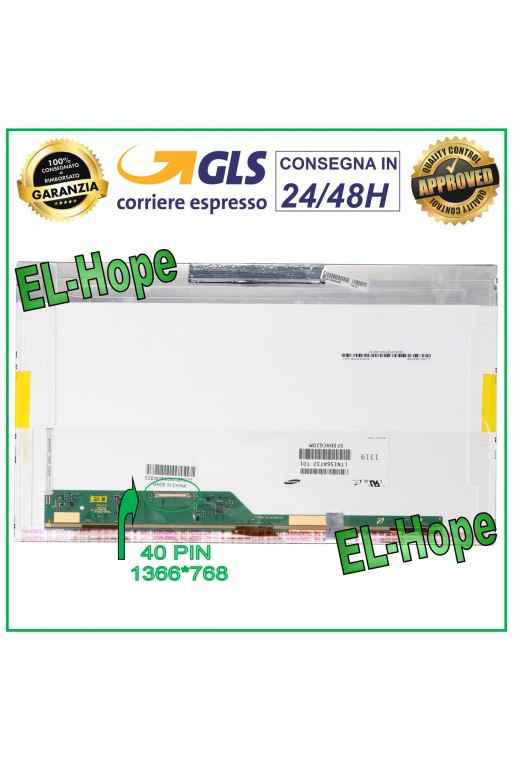 Écran LCD BT156GW01 V.1 pour ordinateur portable 15,6 pouces, 40 broches, fin, 1366 x 768, e'cran LED HD