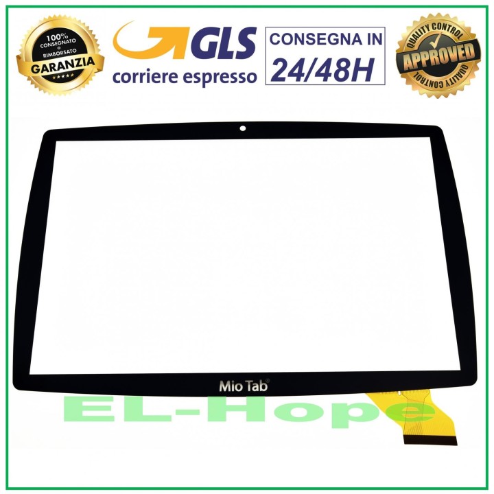 LISCIANI MIO TAB 10 STEM CODING XL 2022 97036 MP0101635 ÉCRAN TACTILE EN VERRE NOIR