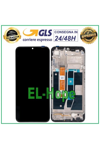 Écran LCD + châssis pour Oppo A54S CPH2273, e'cran tactile assemble', noir