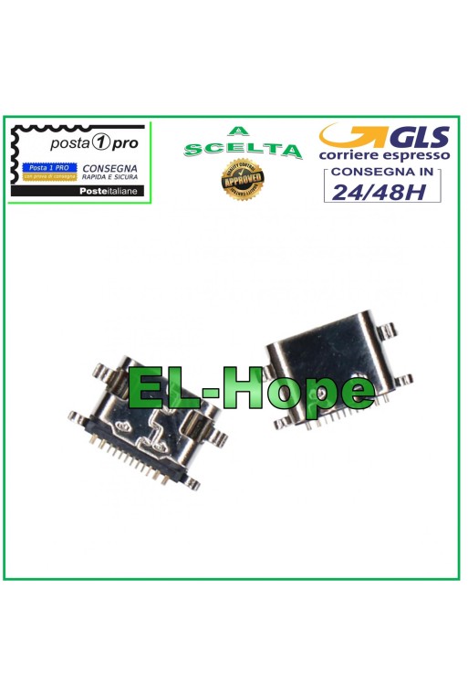 CONNECTEUR DE CHARGE MEDIACOM HUAWEI GOODTEL SAMSUNG ALCATEL TYPE C 12 BROCHES DE CHARGE