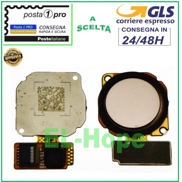 Touche de capteur de empreintes digitales Flat Flex pour Huawei Mate 10 Lite Gold