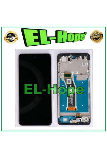 Cadre de affichage + e'cran tactile LCD de origine pour Motorola Moto G04 XT2421 Noir